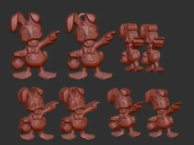 easter donald duck decor  3D print model