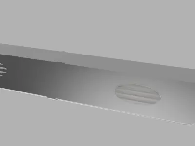 alfa gtv bonnet air grill 3D model
