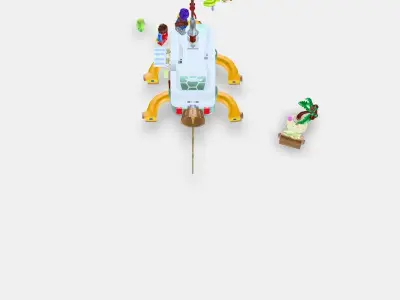 LEGO DREAMZzz Mrs Castillos turtle car 71456 Low-poly 3D model