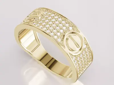 Jewelry Diamond Ring Model RG82 Free 3D print model