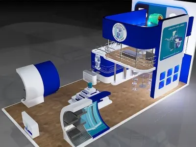 Booth Exhibition Stand a389a 3D model
