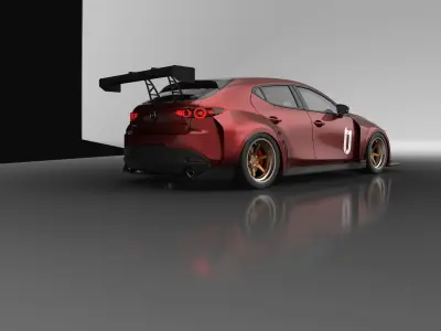 Mazda 3 TCR Replica 3D model