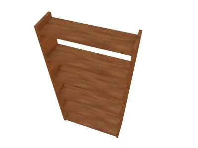 Shelves lowpoly Free low-poly 3D model