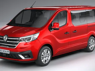 Renault Trafic Van L1H1 passenger 2021 3D model