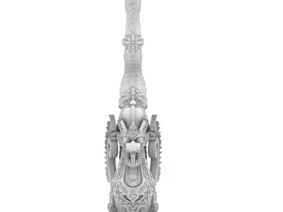 BALINESE DRAGON STATUE 3D print model