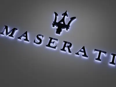 Maserati 3d logo 3D model