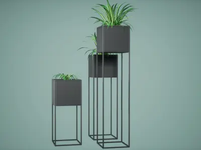 Decor Pot Low Poly Game Ready Low-poly 3D model