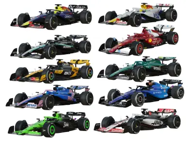 F1 Racing Cars Pack 2025
