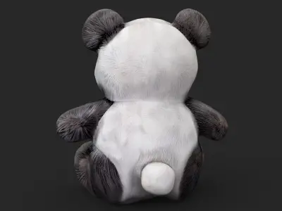 Panda  Low-poly 3D model