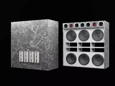 Speaker Six Woofer FREE Free 3D model