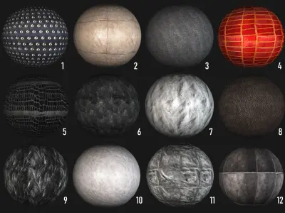 100 various leather PBR seamless 4k textures with normal maps Texture