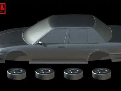 Honda Civic 4th Gen EF3 1988-1991 3D print model