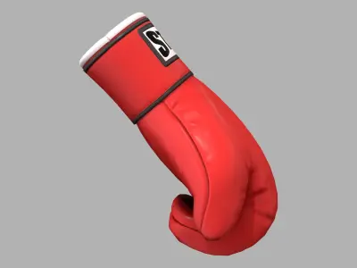 Mens Boxing Gloves Low-poly 3D model