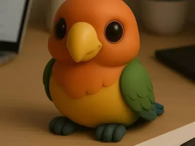 Parrot - Kawaii Animals Collection 3D print model