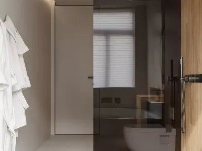 modern bathroom interior scenes 20 3D model