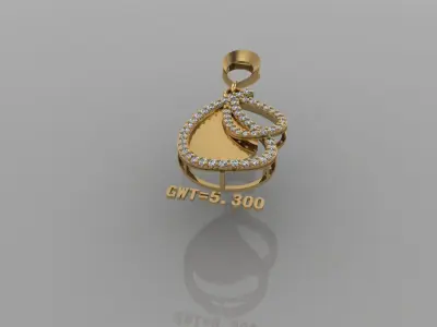 FASHION  PENDANT 3D model buy