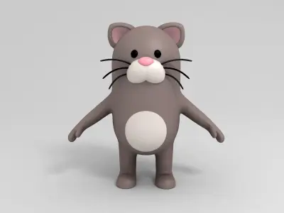 Rigged Animal Character Pack 3D model