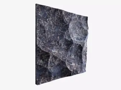 346-RockPanel piece of rock on wall 3D model