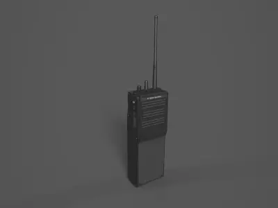 Police Radio Low-poly 3D model
