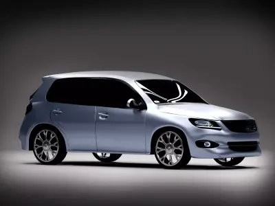 Sport car inspired by recent models 3D model