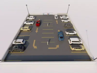 Parking-Parking Lot 3D model