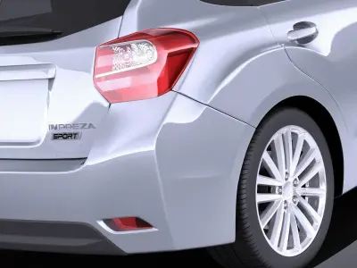 Subaru Impreza 2013 5-door VRAY 3D model
