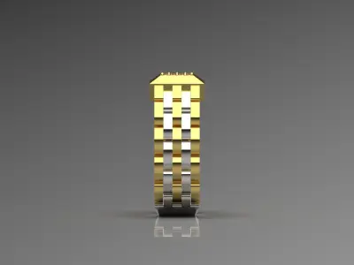 Luxury man Rolex design diamond ring model ror0045 3D print model