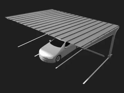Carport 25U07 3D model