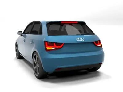 AUDI A1 5DOOR LOWPOLY Low-poly 3D model