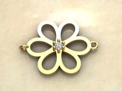 Flower chain necklace Free 3D print model