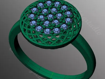 Ring kt 155 3D print model