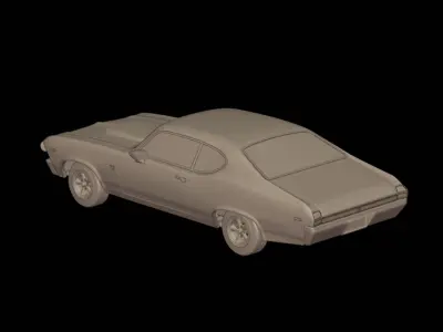 chevrolet baldwin motion chevelle 1969   3D print model