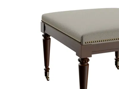Classic Tip toe Ottoman 3D model