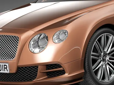 Bentley Continental GT Speed Cabrio 2015 3D model