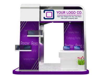 Booth Exhibition Stand a531a 3D model