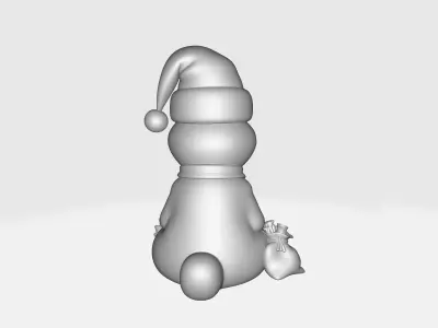 Grinch Christmas Figurine Holiday Grinch Decor Santa Hat Grinch 3D print model