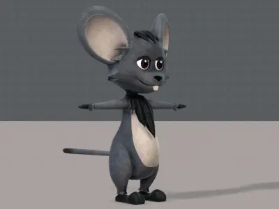 Mouse V01 Low-poly 3D model