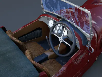 Vintage HRG sports car 1948  3D model