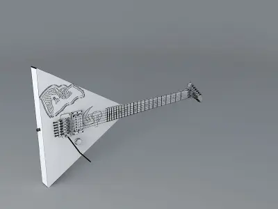 1990 Kramer Russian Balalaika guitar Free 3D model