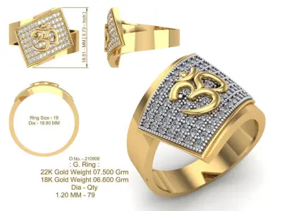 Om Bypass Ring - 210908 3D print model