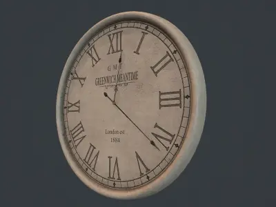 Greenwich Concrete Clock 3D model