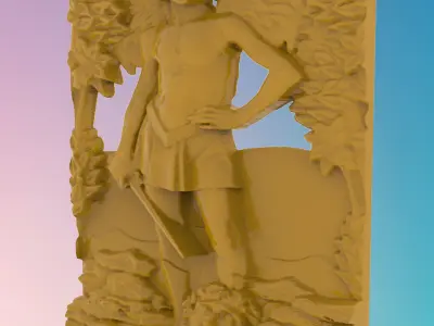 Greek panel 3D MODEL STL FILE FOR CNC ROUTER LASER 3D print model