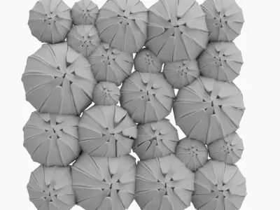 High Poly Flower Buds 3D Print Model 3D print model