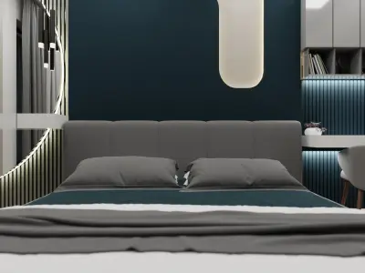 Modern Bedroom 3D model get