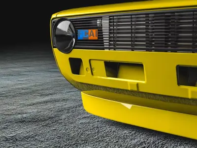 Volkswagen Golf Mk1 Racer 3D model