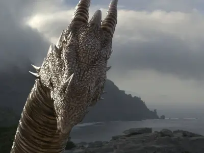 Dragon Tall Fin head 3D model