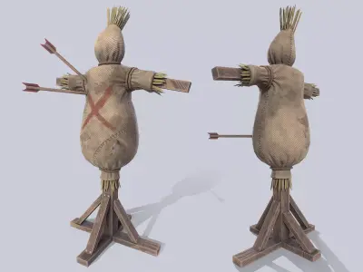 Training dummy Low-poly 3D model