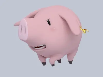 Scraps Captain Hawk Low-poly 3D model