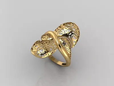 Women Plain Ring Ready STL Models Womens Ring 3d models 3D print model 2