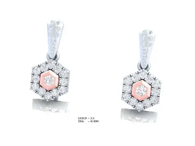Luxury earrings  for 3D printing 3D print model buy